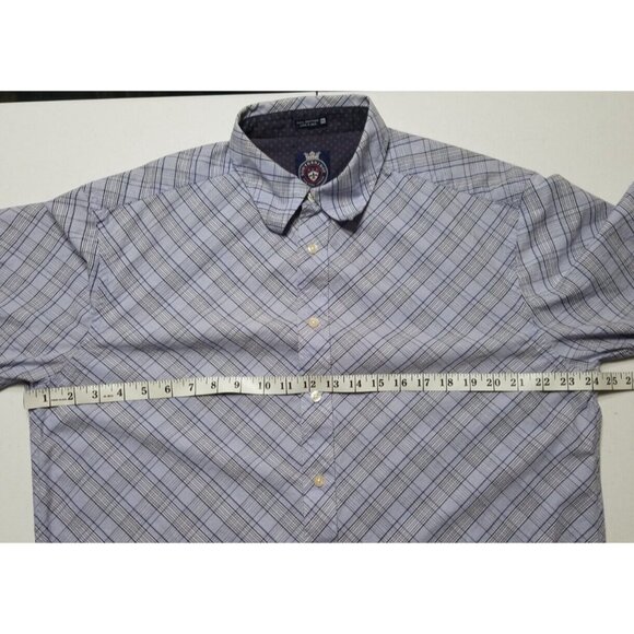 Southbridge New York London Long Sleeve Blue Striped Button Up Shirt Men's XL - Picture 6 of 13